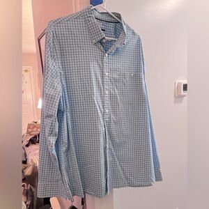 Croft and Barrow Button Down Men’s size XXL Green/Blue plaid. NWOT